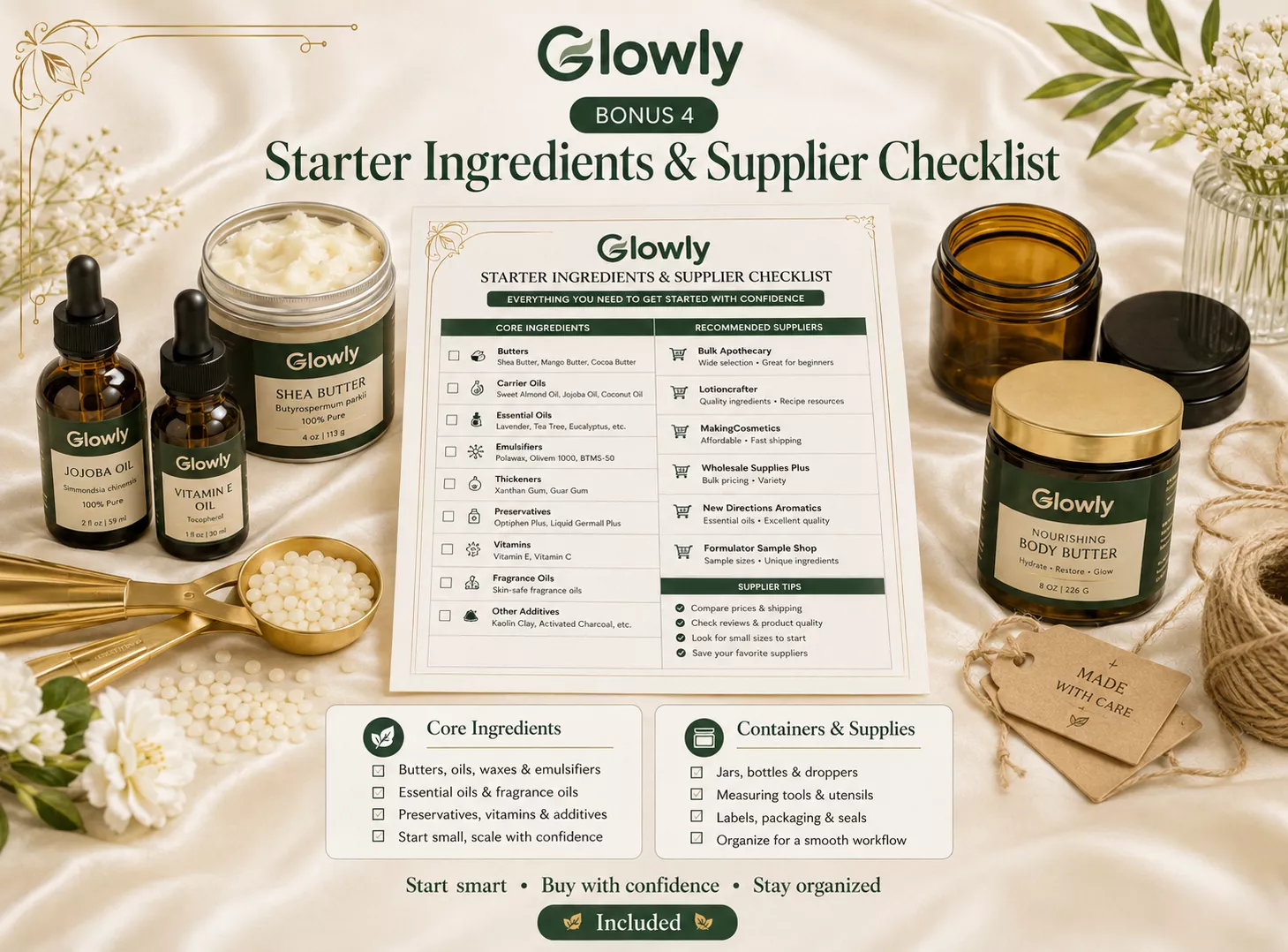 Starter Materials & Supplier Checklist