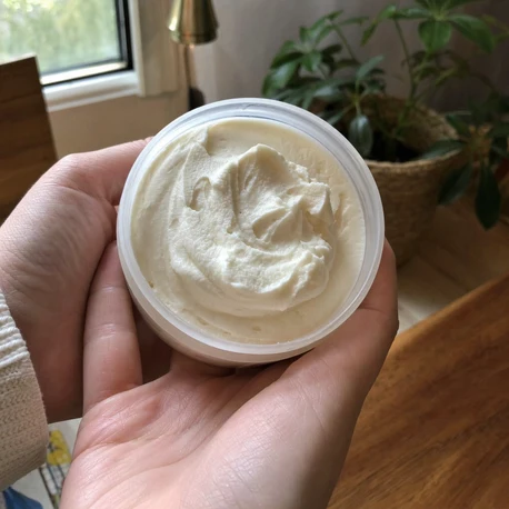 Sarah's homemade whipped body butter