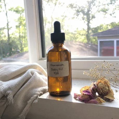 Lea's bottled homemade body oil